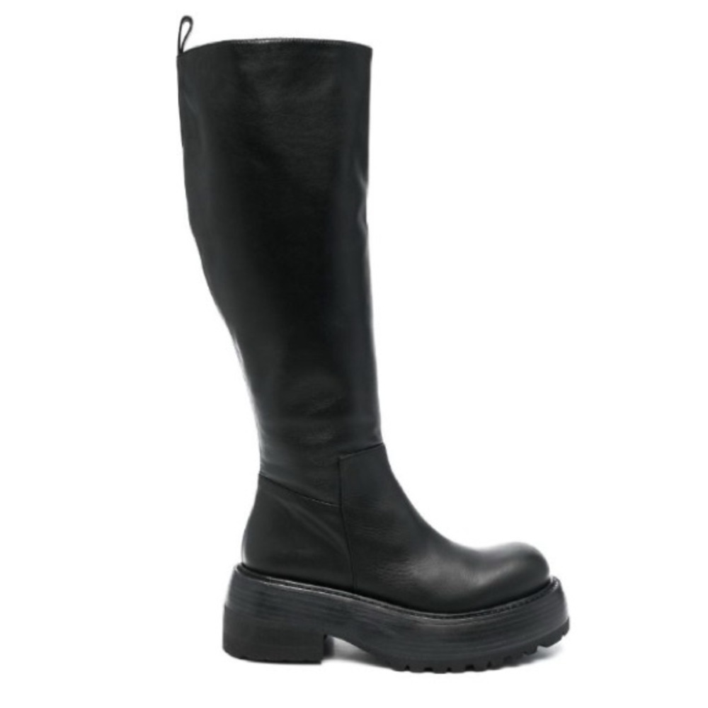 Paloma Barceló Chunky calf-length 65mm leather boots